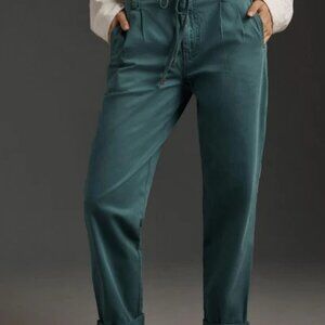 Anthropologie Pilcro Low-Rise Chino Pants Straight Leg Drawstring Plus Size 1X